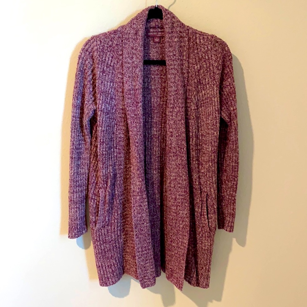Barefoot Dreams Ribbed Cozychic Lite Cardigan Sz S